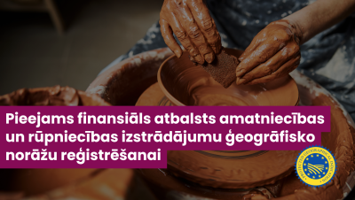 Vizuāls attēlojums ziņai ar keramikas trauku darināšanu 