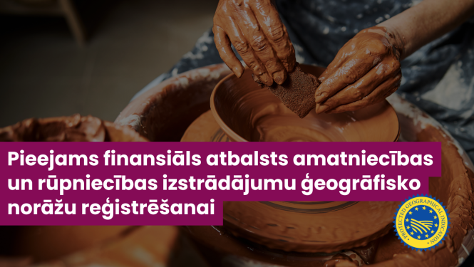 Vizuāls attēlojums ziņai ar keramikas trauku darināšanu 