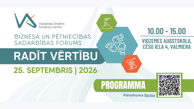 Pasākuma "Radīt vērtību" vizuālais noformējums