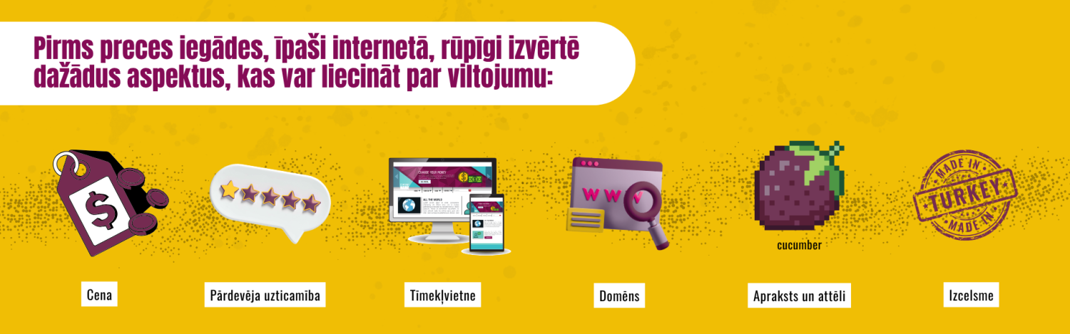 pārbaudi pirms iegādājies internetā