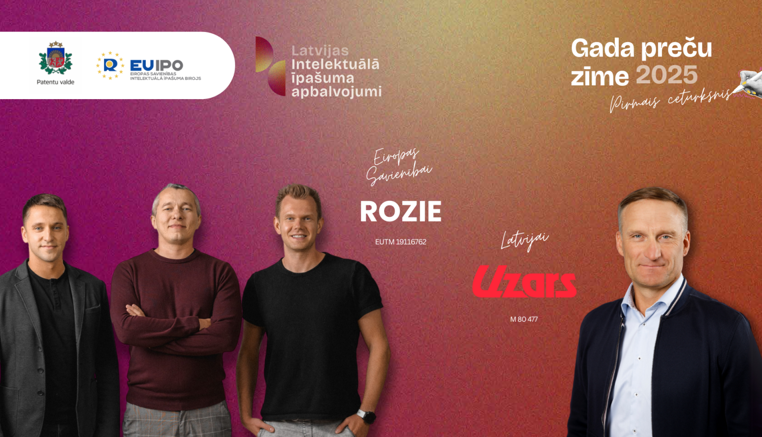 Uzņēmuma ROZIE APP pārstāvis Dainis Duļbinskis un SIA UZARS dibinātājs Jānis Uzars