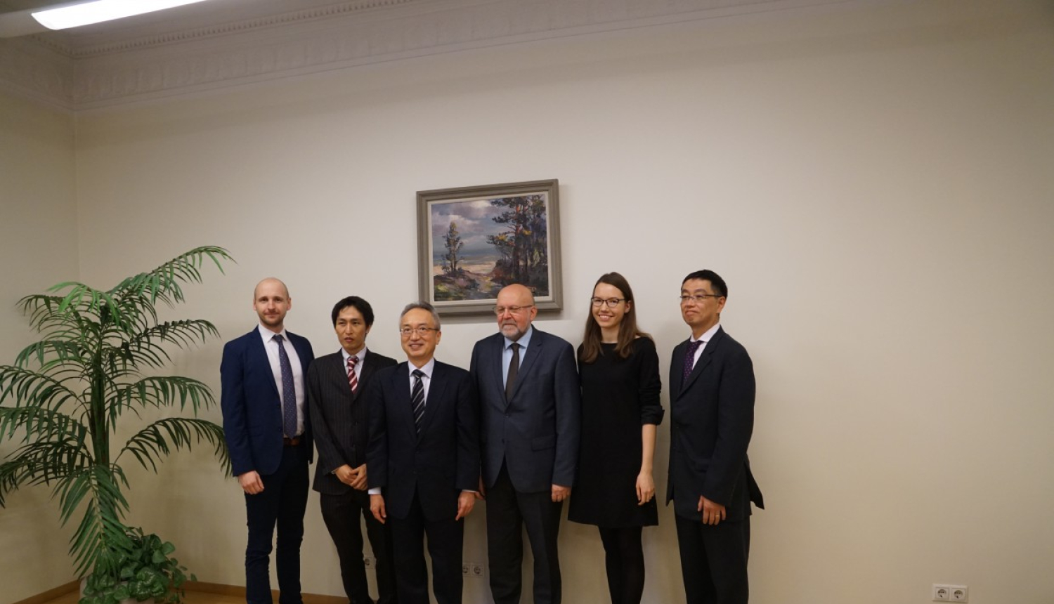 Japānas Patentu iestādes pārstāvji, Arvis Grīnbergs, Guntis Ramāns Dagne Striķe