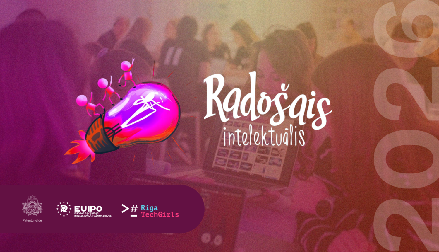 "Radošais intelektuālis" 2026 vizuālais noformējums