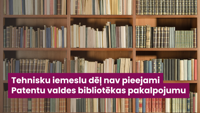 bibliotēkas grāmatu plaukti, kas piepildīti pilni, informējo par bibliotēkas pakalpojumu pieejamību