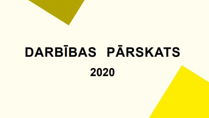 darbības pārskats 2020 vāka noformējums