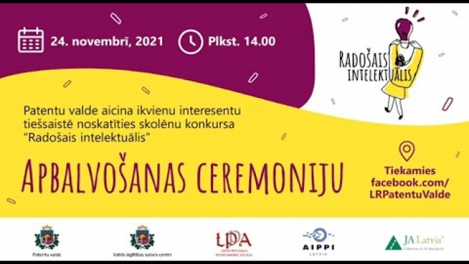 Skolēnu konkursa “Radošais intelektuālis 2021”  apbalvošanas ceremonijas atskats