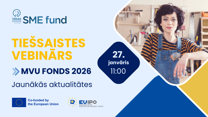 MVU fonda 2026 pasākuma baneris ar norises laiku un datumu