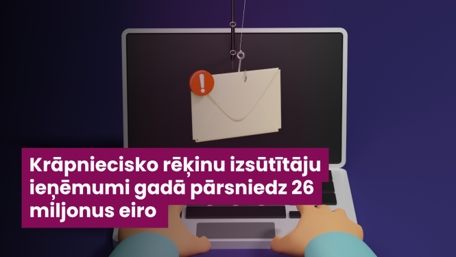 Ilustratīvs attēls ar zīmētu datoru un aploksni