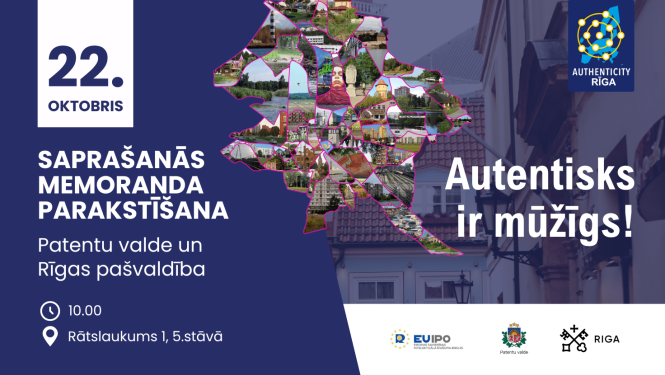 vizuālis ziņai, memoranda parasktīšana ar Rīgas domi authenticities projektā