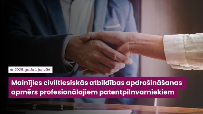 vizuālis ziņai par maksājumu izmaiņām ar ziņas nosaukumu un fonā divi cilvēki žaketēs paspiež rokas