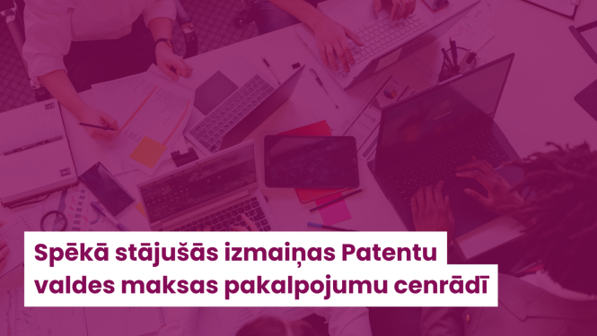 Ilustratīvs baneris, kur cilvēki strādā pie datoriem