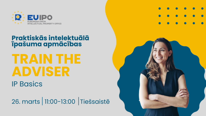 Ilustratīvs lekcijas vizuālis ar sievieti