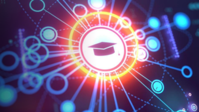 Abstrakts digitāls tīkls