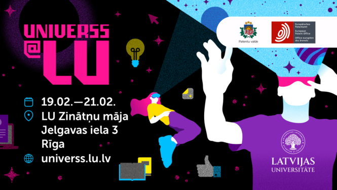 vizuālis notikumam Universums Latvijas universitāte