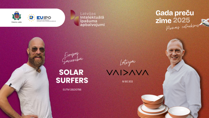 VAIDAVA CERAMICS valdes priekšsēdētājs Guntis Ādamsons un Solar Surfers pārstāvis Miķelis Visockis