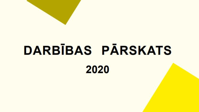 darbības pārskats 2020 vāka noformējums