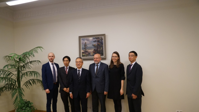 Japānas Patentu iestādes pārstāvji, Arvis Grīnbergs, Guntis Ramāns Dagne Striķe