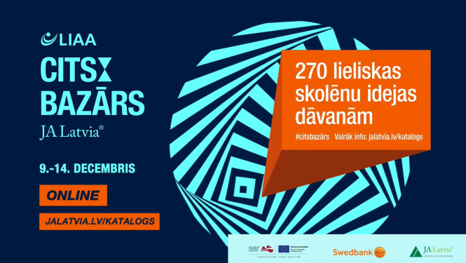 Junior Achievement Latvia pasākums "CITS BAZĀRS ziemā"