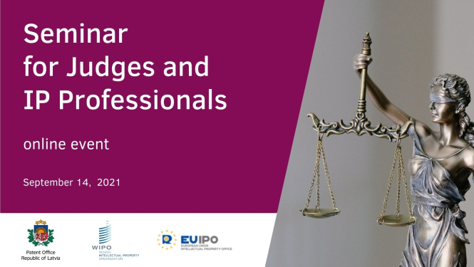 Seminar for judges and ip professionals, online event, september 14th, 2021