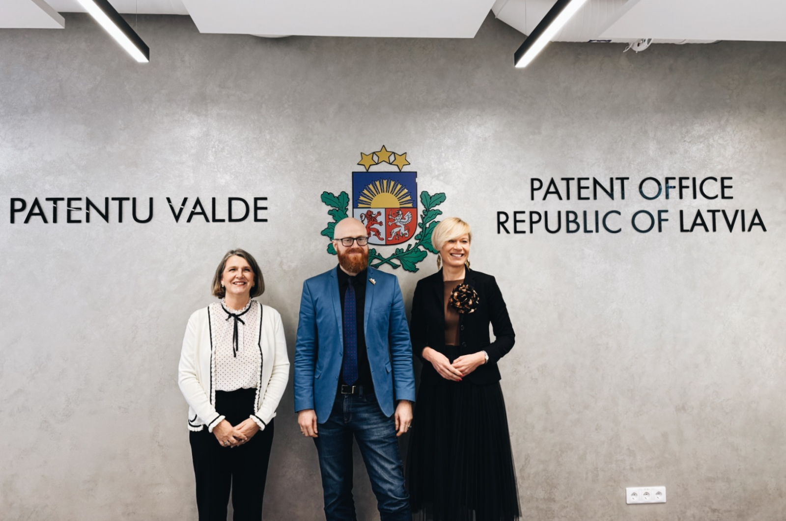 Portugāles Intelektuālā īpašuma iestādes direktore A.Bandeira, Patentu valdes direktors A.Batalauskis, Slovēnijas Intelektuālā īpašuma iestādes direktore K. Žvokelj