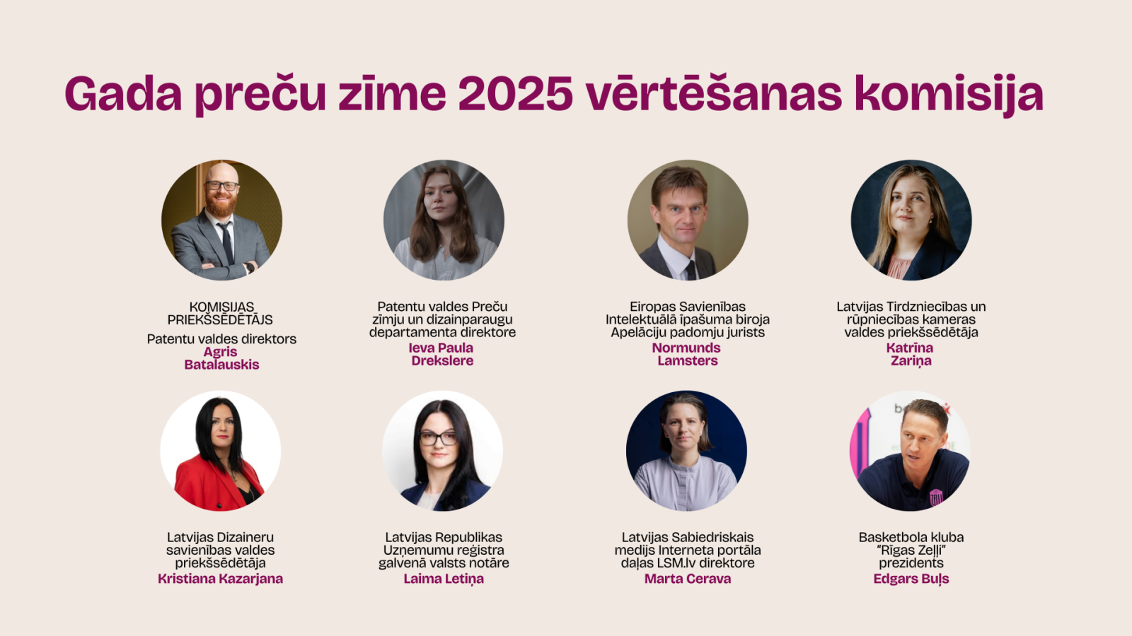 Gada preču zīme 2025 vērtēšanas komisija
