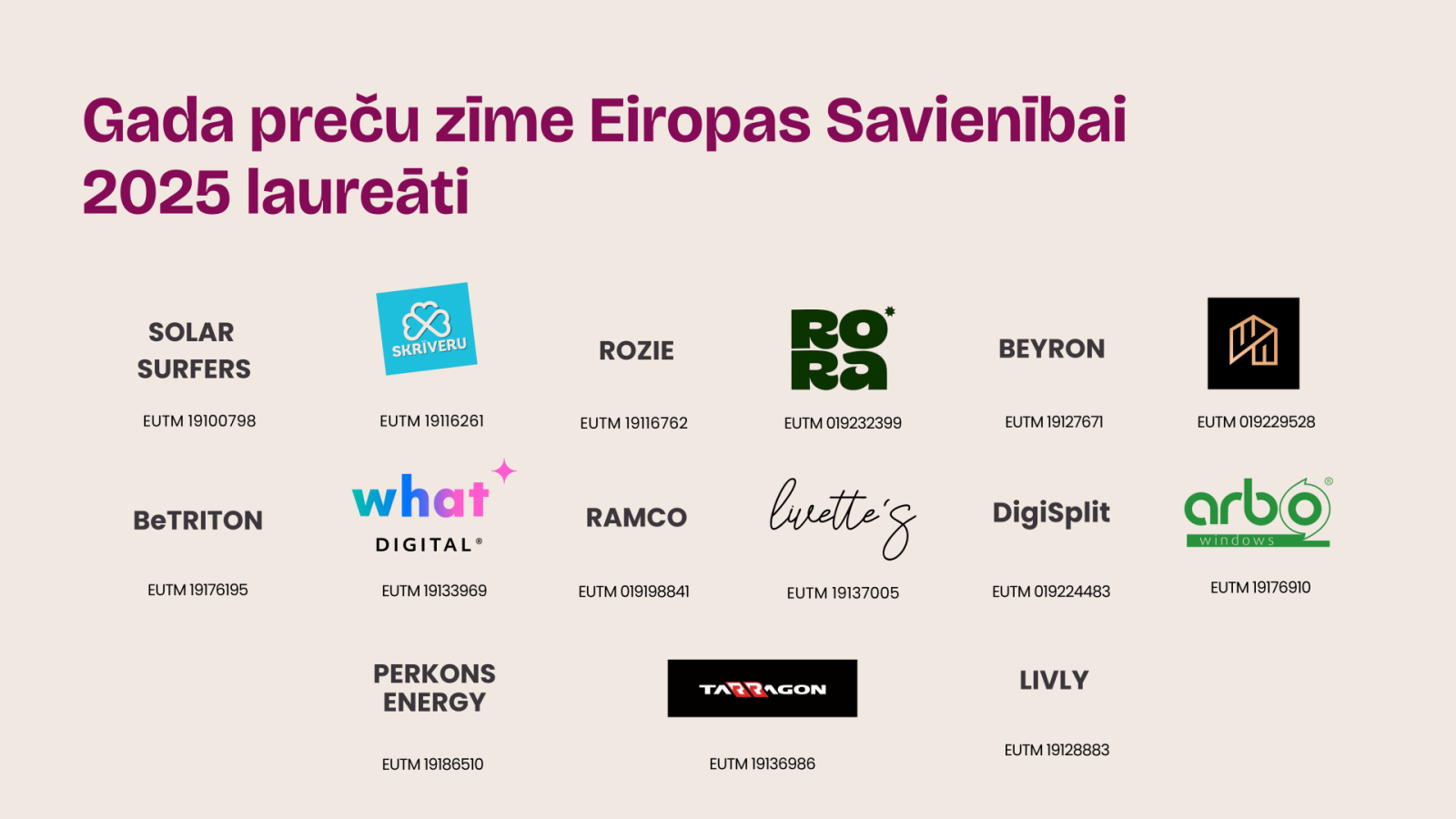 Gada preču zīme Eiropas Savienībai 2025 laureāti