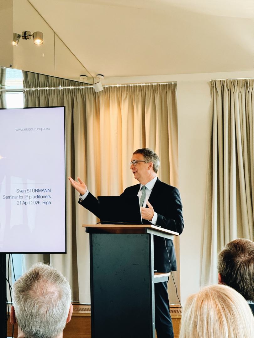 Eiropas Savienības Intelektuālā īpašuma biroja Apelācijas padomju prezidents S. Stürmann