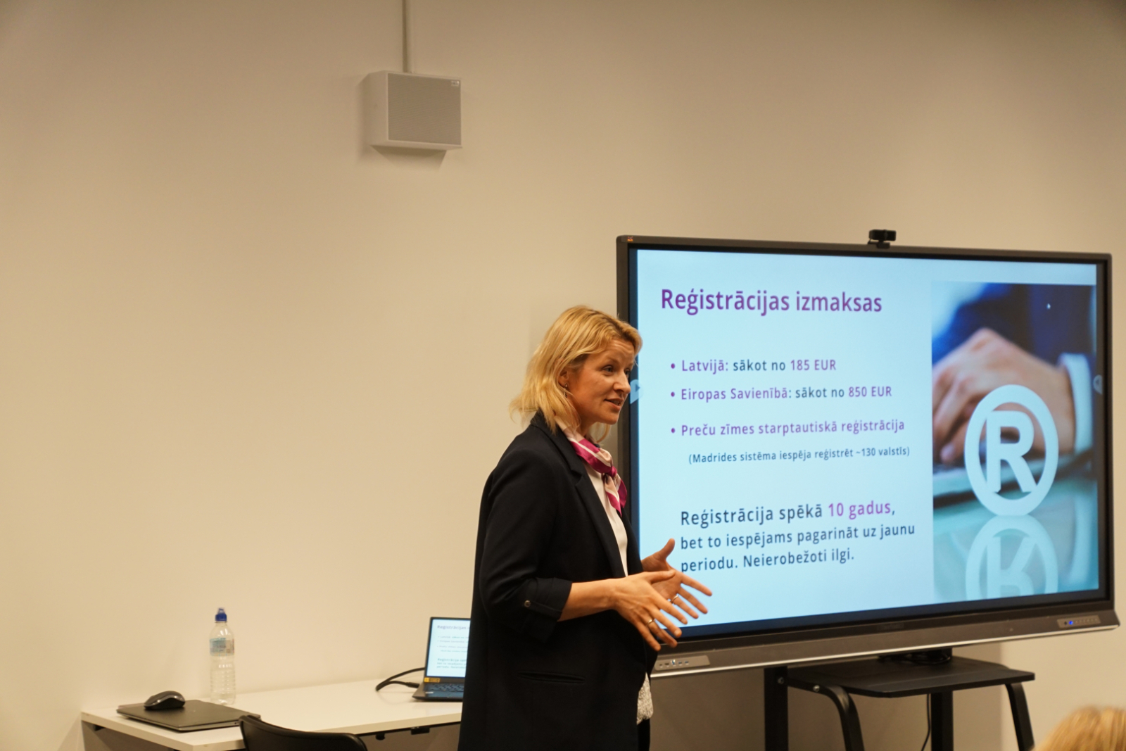 Patentu valdes Attīstības un starptautiskās sadarbības departamenta projekta vadītāja E. Grietiņa