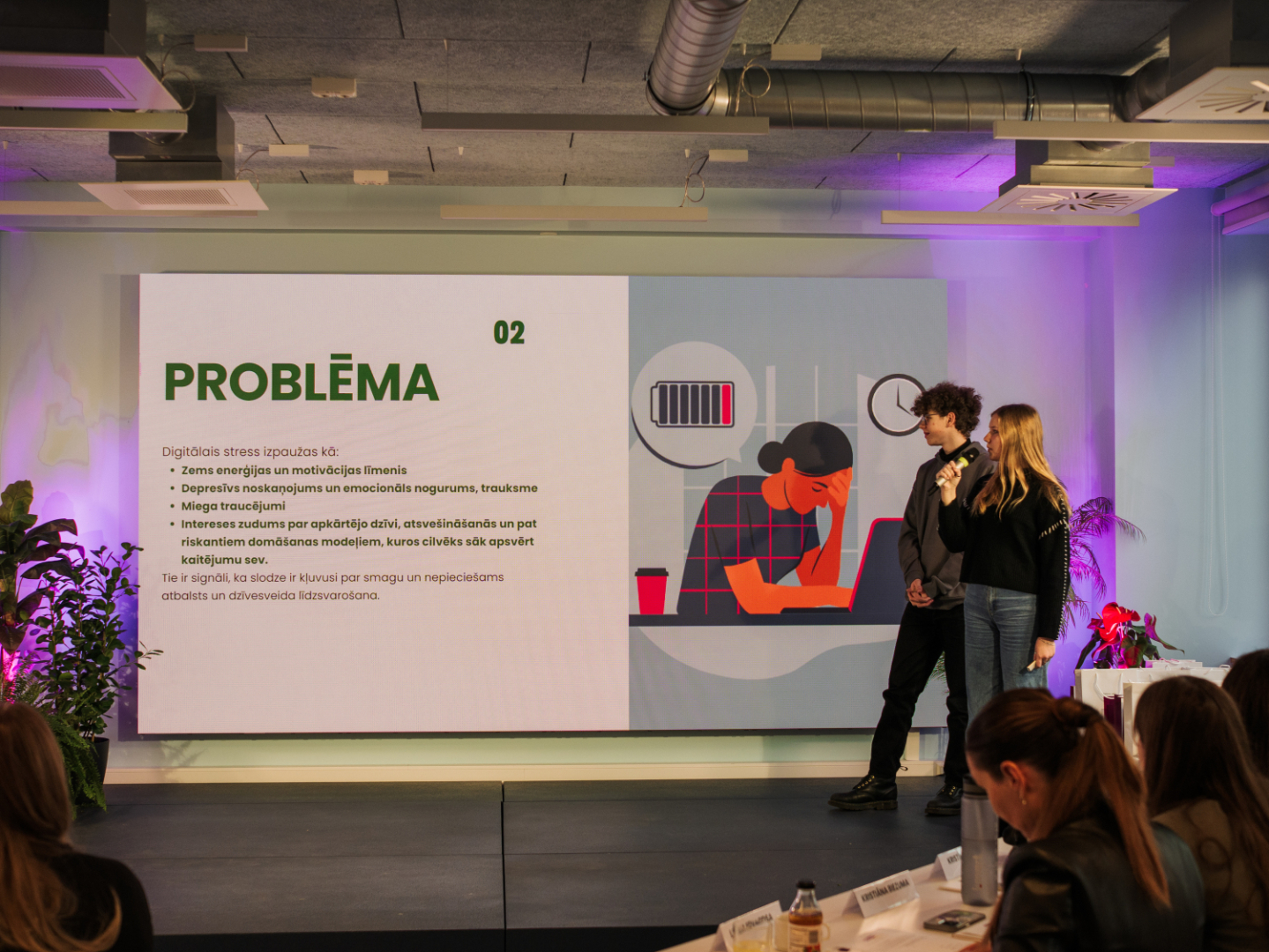 Hakatona dalībnieku gala prezentācija