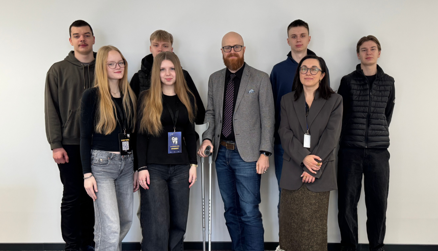 Starptautiskās Ēnu dienas dalībnieki un Patentu valdes direktors A.Batalauskis un Attīstības un starptautiskās sadarbības departamenta direktore I.Grava