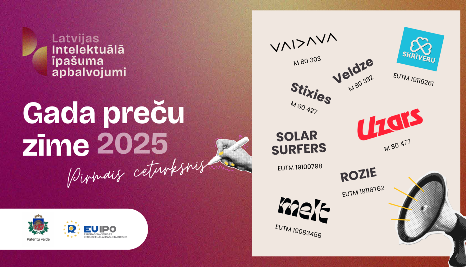 Ilustratīvs attēls ar preču zīmēm