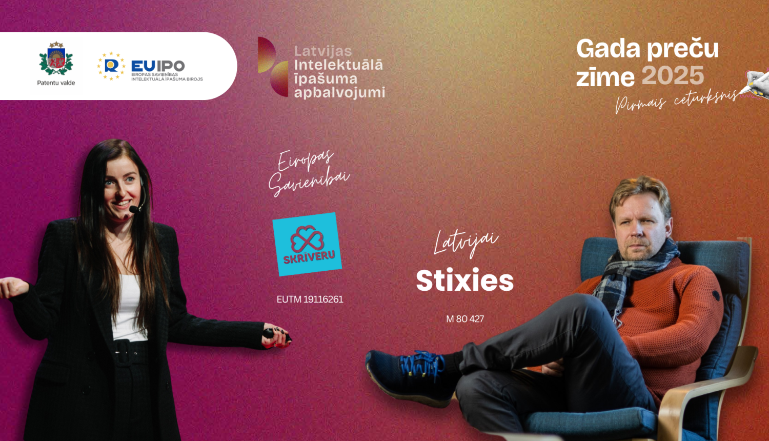 Skrīveru saldumi mārketinga vadītāja K. Murjāne un SIA Nordcrunch finanšu direktors J.Grīnhofs