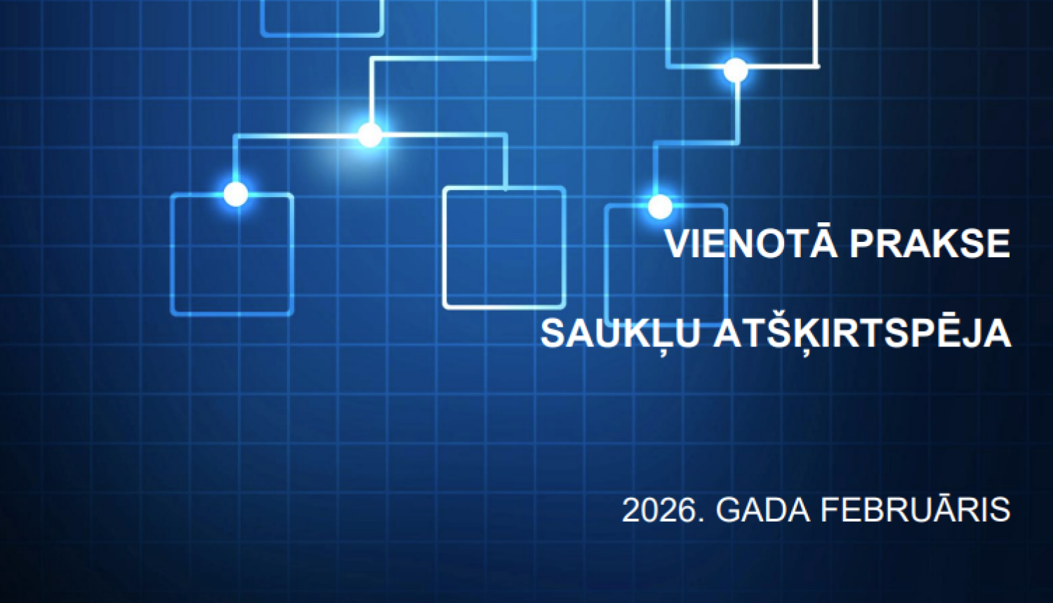 Ilustratīvs attēls ar zilu shēmisku ilustrāciju ar tekstu