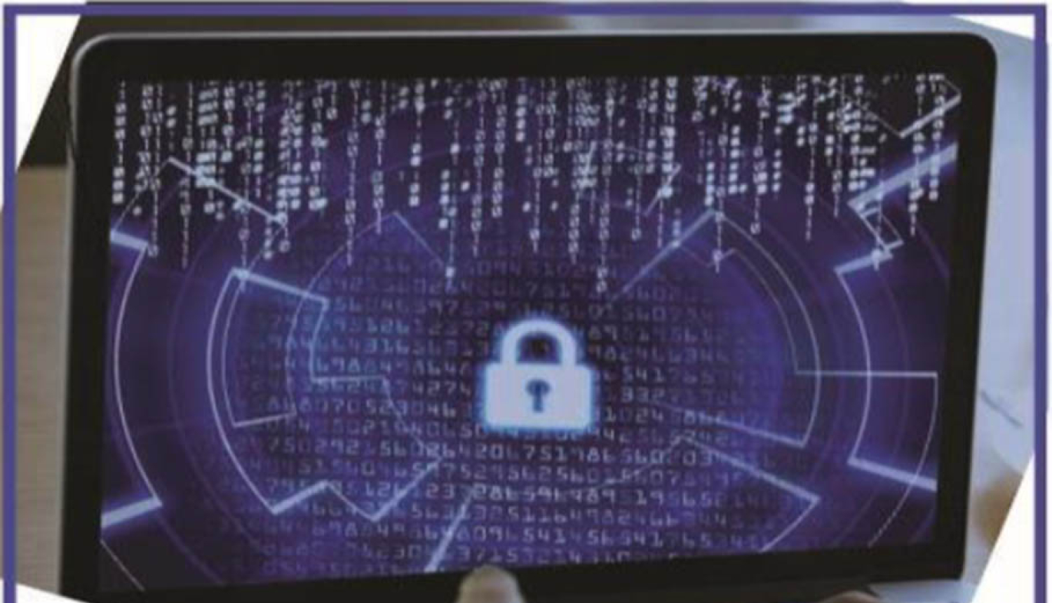 datora ekrāns kurā attēlota aizslēgta piekaramā atslēga