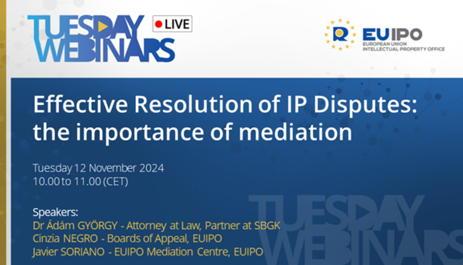 EUIPO seminārs par mediāciju