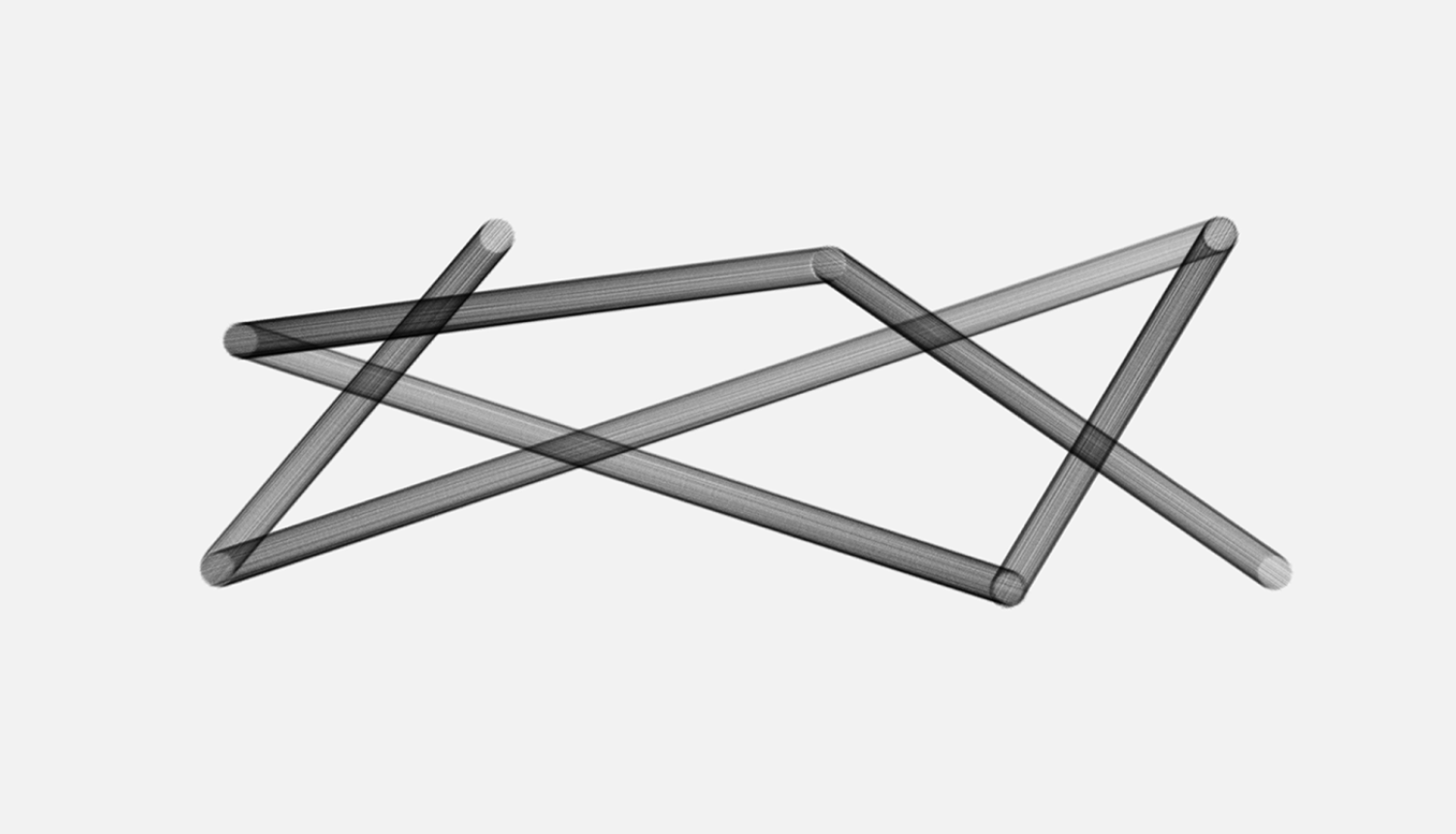 Latvijas dizaina gada balvas centrālais vizuālis, grafisku līniju zīmējums