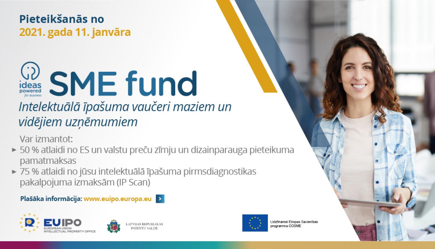 SME fund pieteikšanās baneris