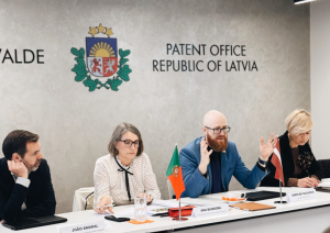 Patentu valdes direktors A.Batalauskis un citi tikšanās dalībnieki